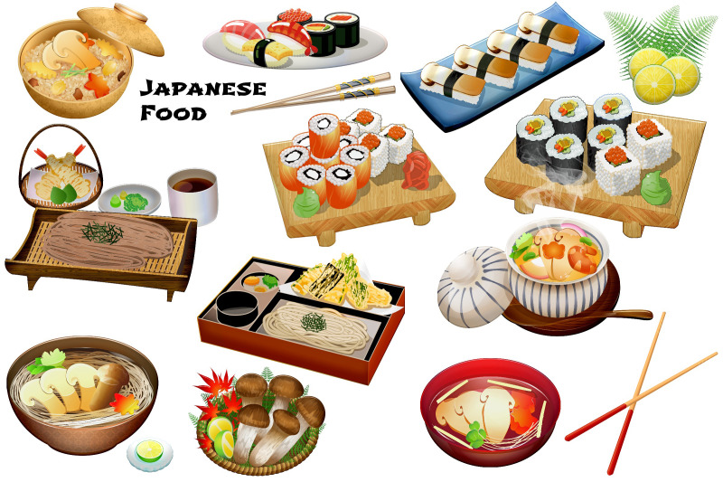 japanese-food-and-elements-clip-art