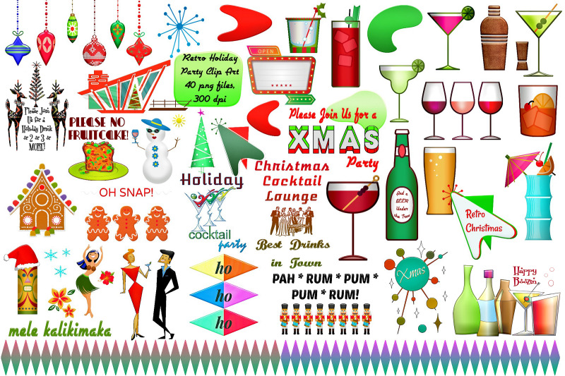 christmas-retro-holiday-party-clip-art