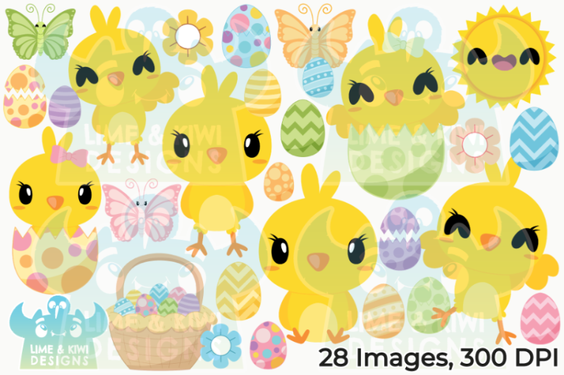 easter-chicks-clipart-lime-and-kiwi-designs