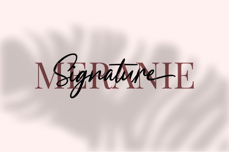 meranie-signature-font