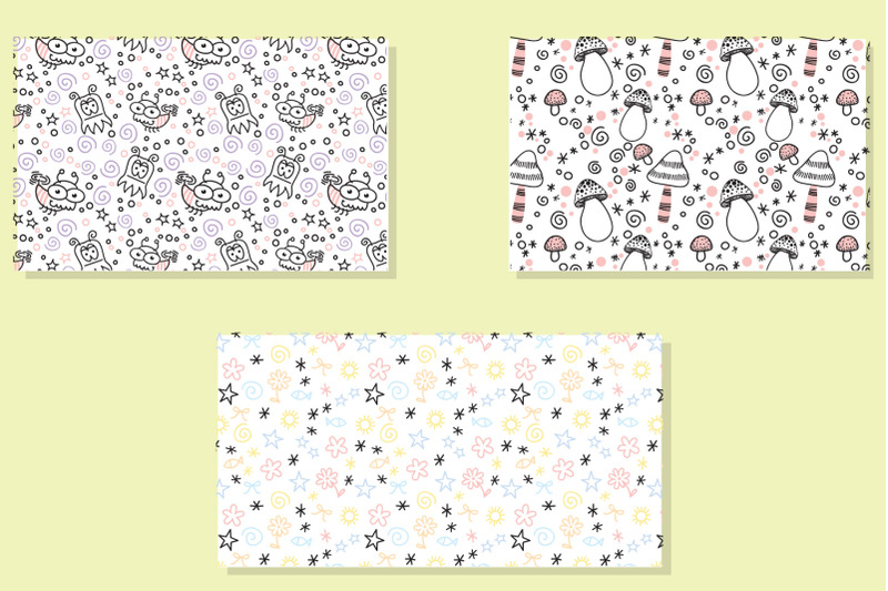 various-doodle-patterns-vector-bundle