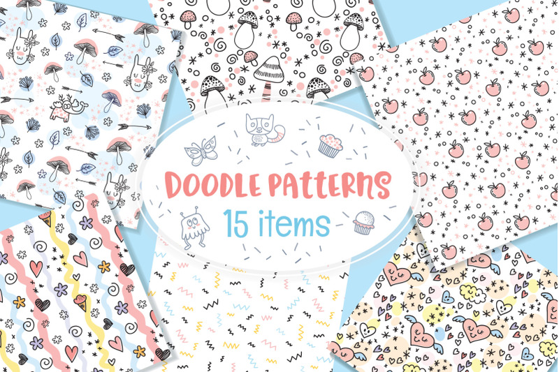 various-doodle-patterns-vector-bundle