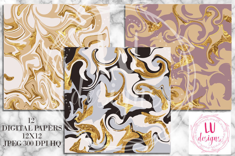 liquid-marble-digital-papers-gold-marble-backgrounds