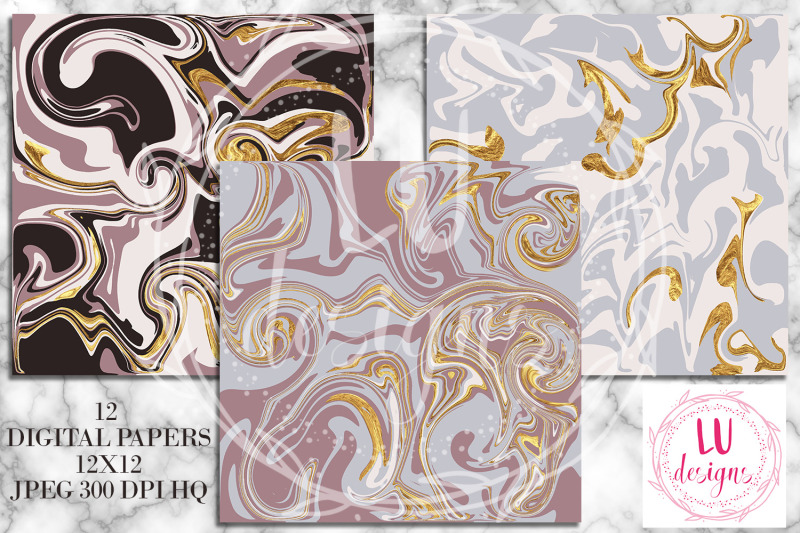 liquid-marble-digital-papers-gold-marble-backgrounds