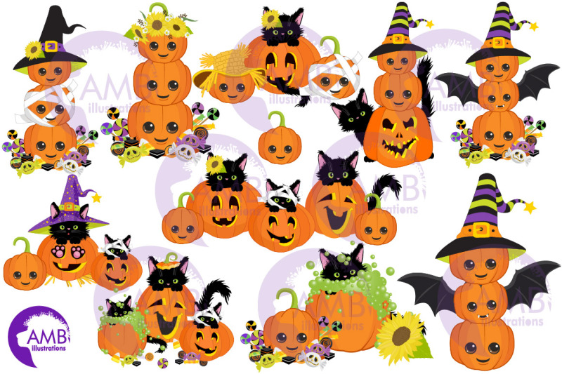 halloween-pumpkin-totem-pole-clipart-amb-2665