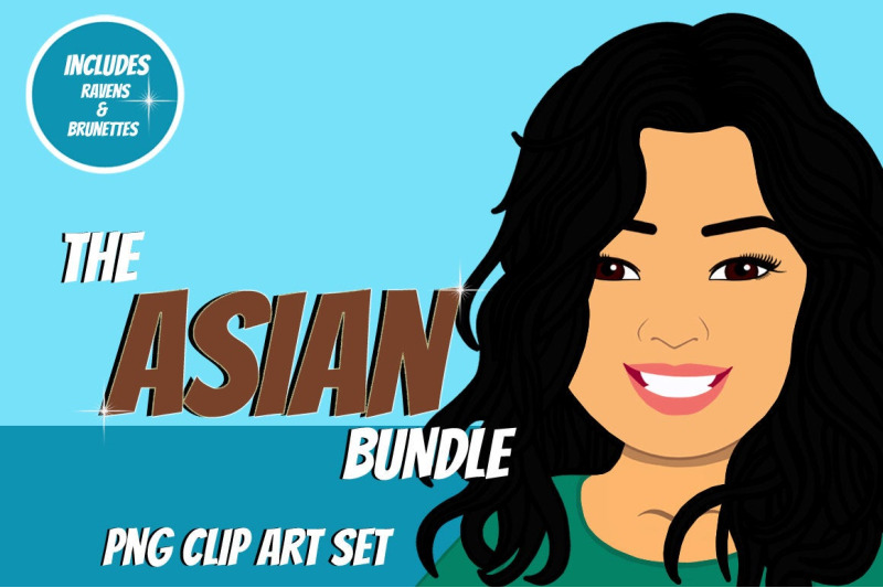 asian-woman-clip-art-bundle-character-avatar-graphic