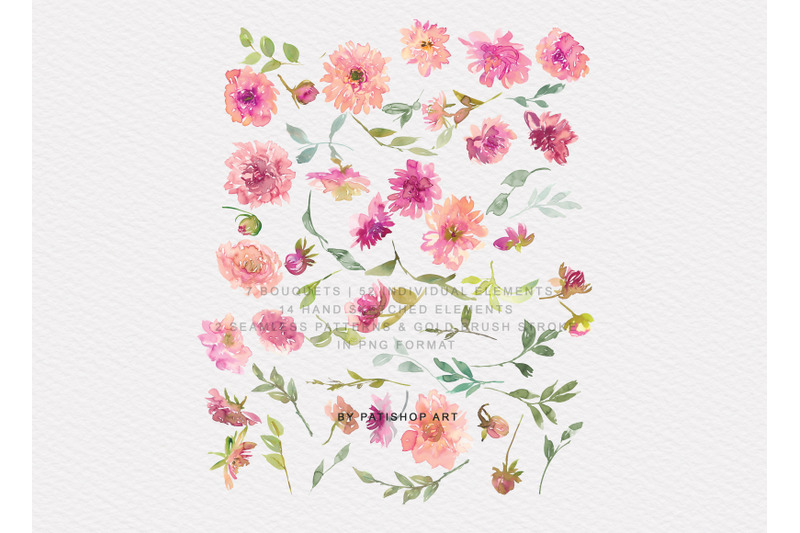 watercolor-pink-dahlia-clipart-collection