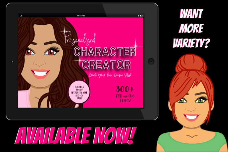 brunette-woman-clip-art-bundle-character-avatar-graphic