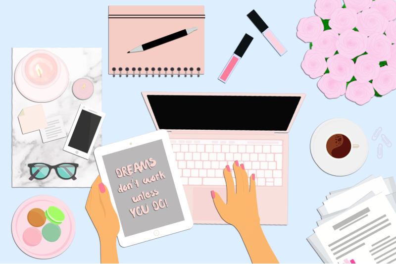 feminine-flat-lay-desktop-scene-creator