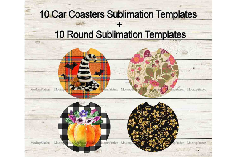 fall-car-coaster-sublimation-template-bundle-halloween-round-key-chai