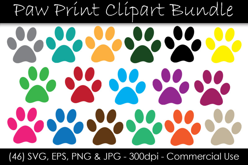 paw-print-svg-bundle-color-paw-print-clip-art