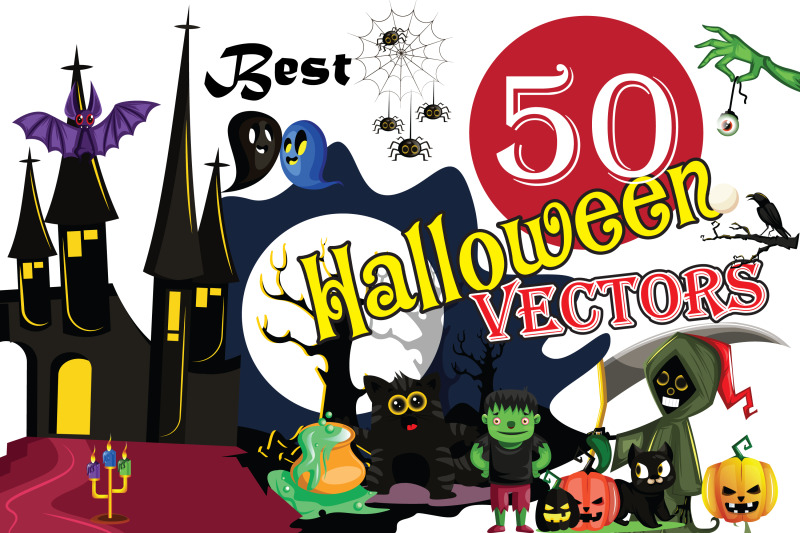 50x-halloween-vectors-and-cartoon-high-quality-illustrations