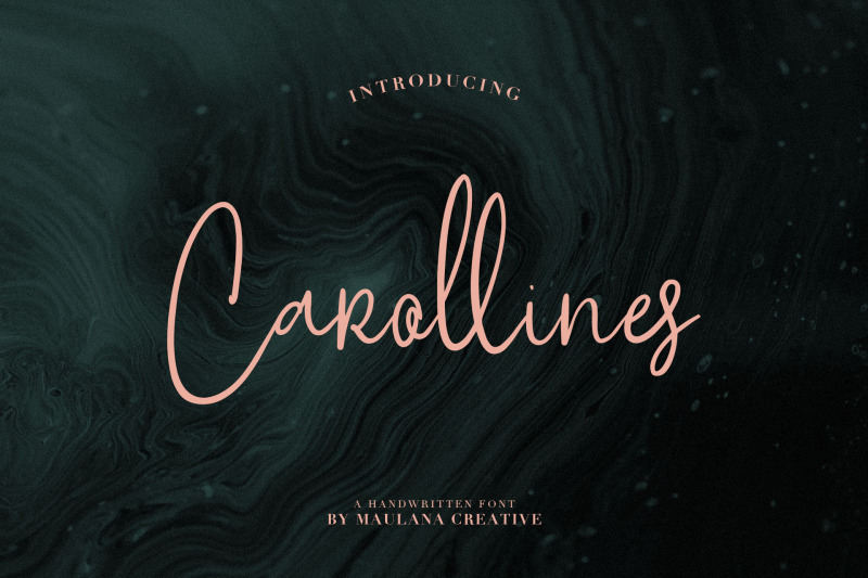 carollines-script-font