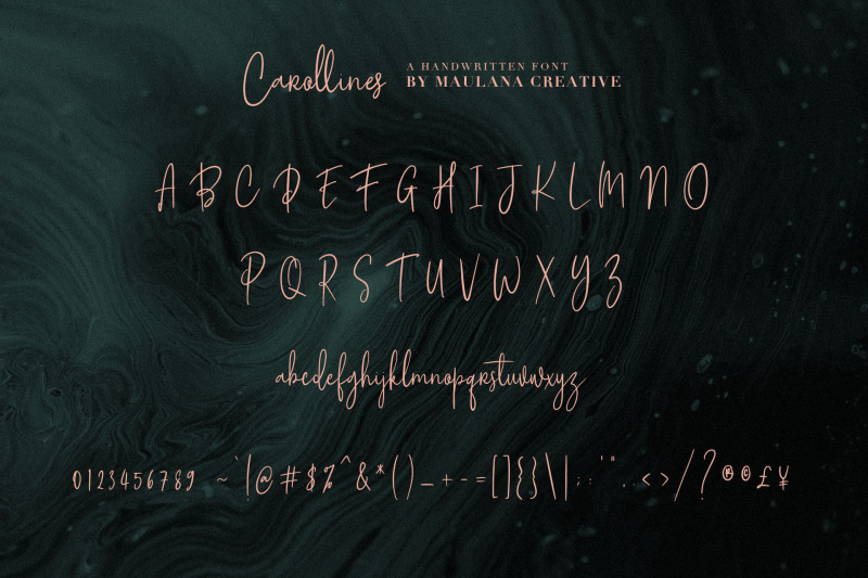 carollines-script-font