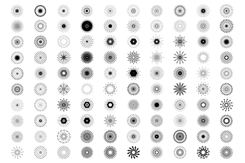 100-sunbursts-shape-big-bundle