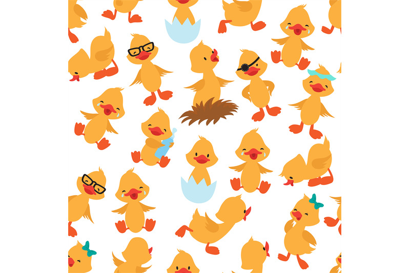 baby-duck-seamless-pattern-cute-ducklings-kids-album-vector-wallpaper