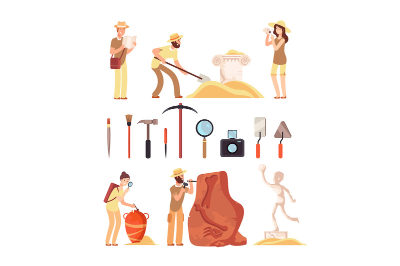 archeology-archeologist-people-paleontology-tools-and-ancient-histor