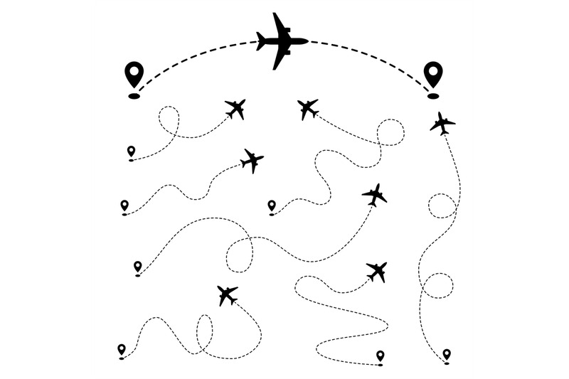 airplane-paths-plane-dashed-tracing-line-from-point-vector-set