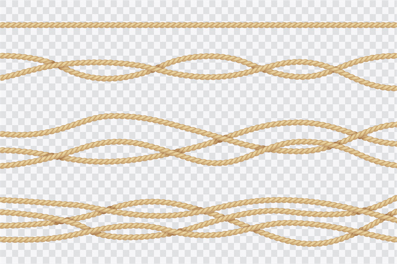 realistic-rope-set-nautical-textured-cords-close-up-sailors-strings