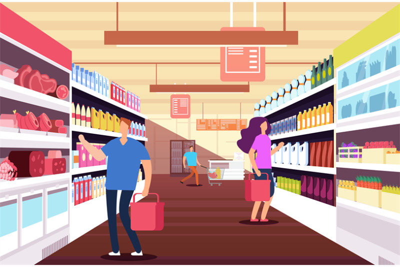 shopping-people-in-hypermarket-customers-between-food-product-shelves