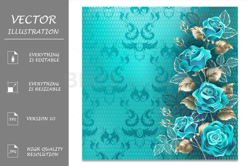 composition-with-turquoise-roses
