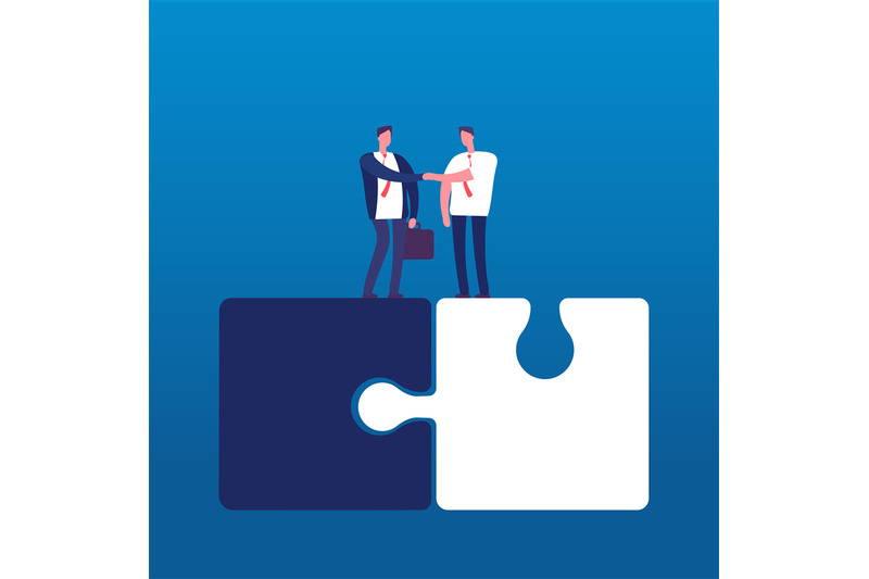 businessmen-with-puzzle-man-handshaking-on-huge-puzzles-partnership