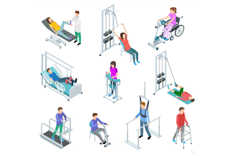 physiotherapy-rehabilitation-equipment-patients-and-nursing-staff-in