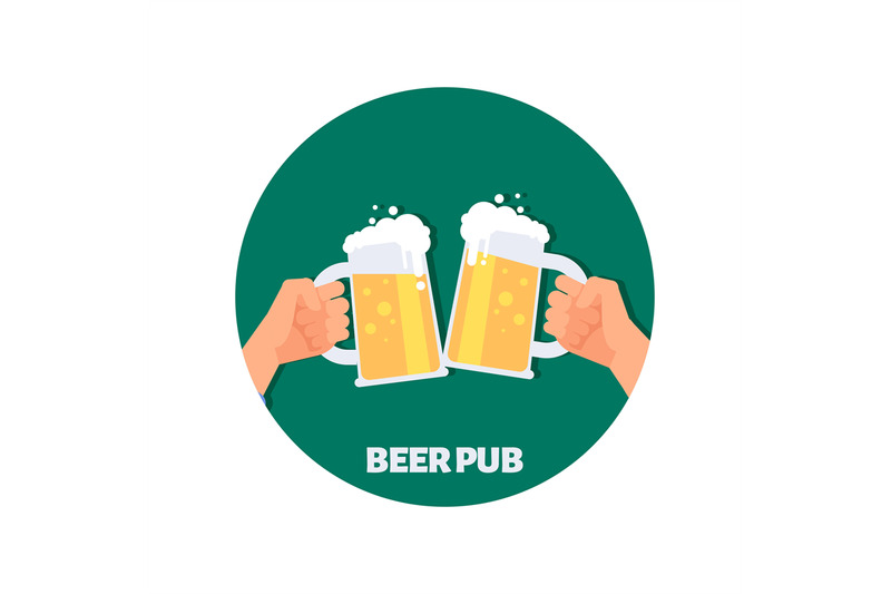 beer-pub-vector-icon-design-two-hands-holding-beer-glasses