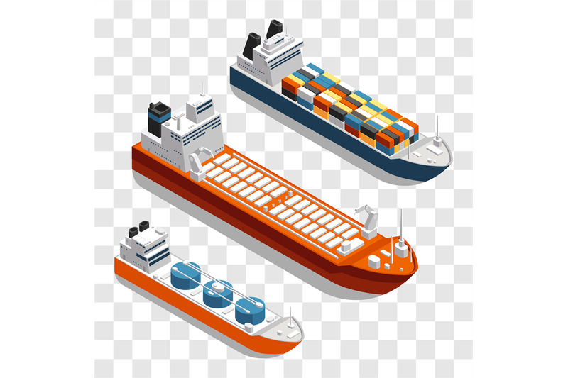 modern-cargo-ships-isometric-vector-design-set-of-transportation-ship