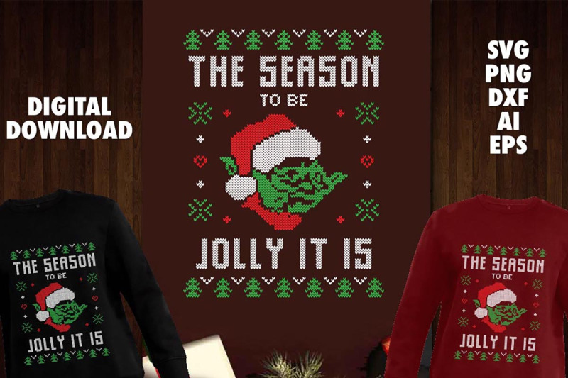 the-season-to-be-jolly-it-is-transparent-svg