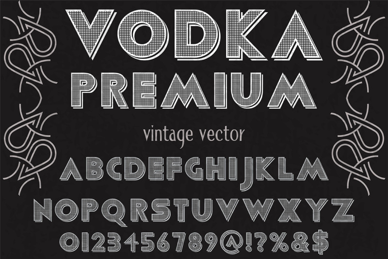 vintage-typeface-vector-label-design-vodka