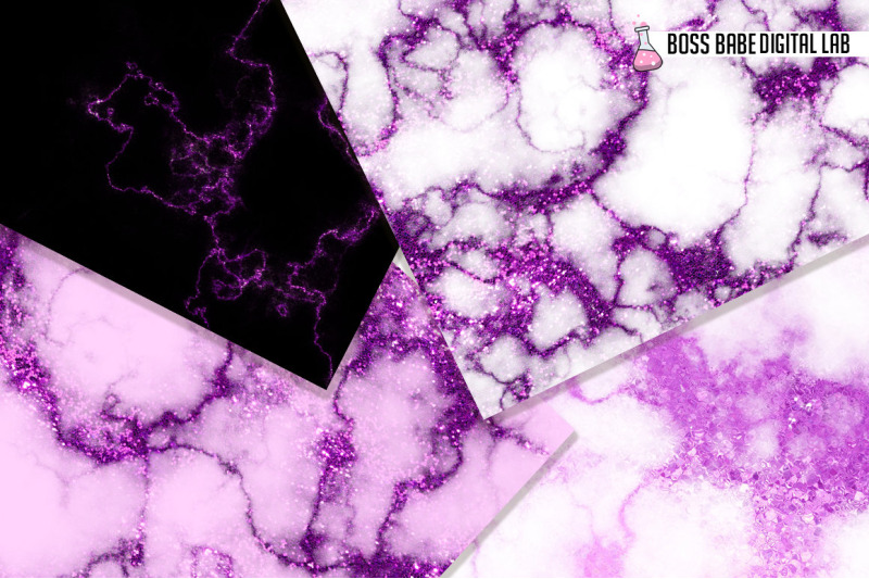 purple-glam-marble-digital-paper