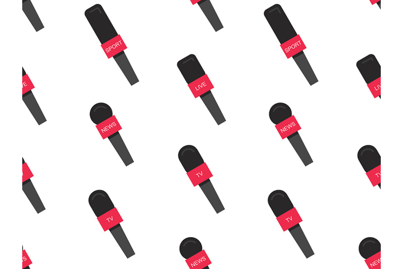 set-of-microphones-news-pattern