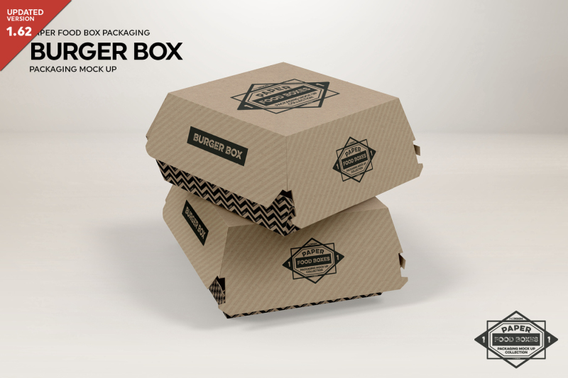 Download Free Burger Box Packaging MockUp (PSD Mockups)