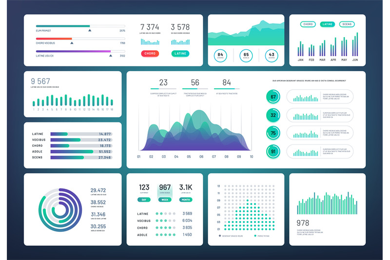 infographic-dashboard-template-simple-green-blue-design-of-interface