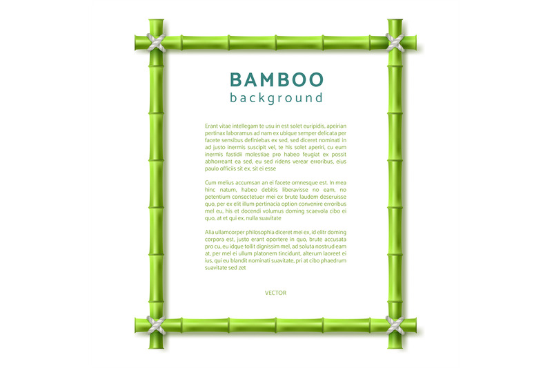 bamboo-frame-eco-spa-resort-vector-background