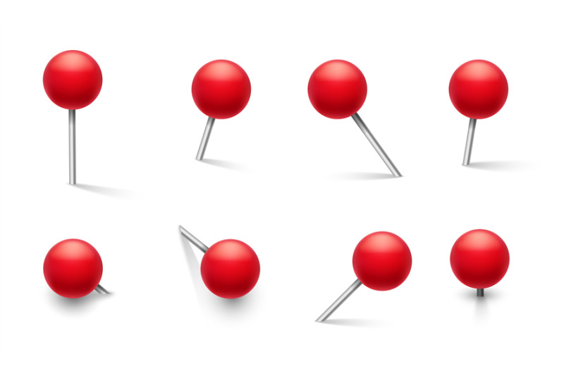 push-pins-metal-pin-with-plastic-round-red-knob-thumbtack-in-differe