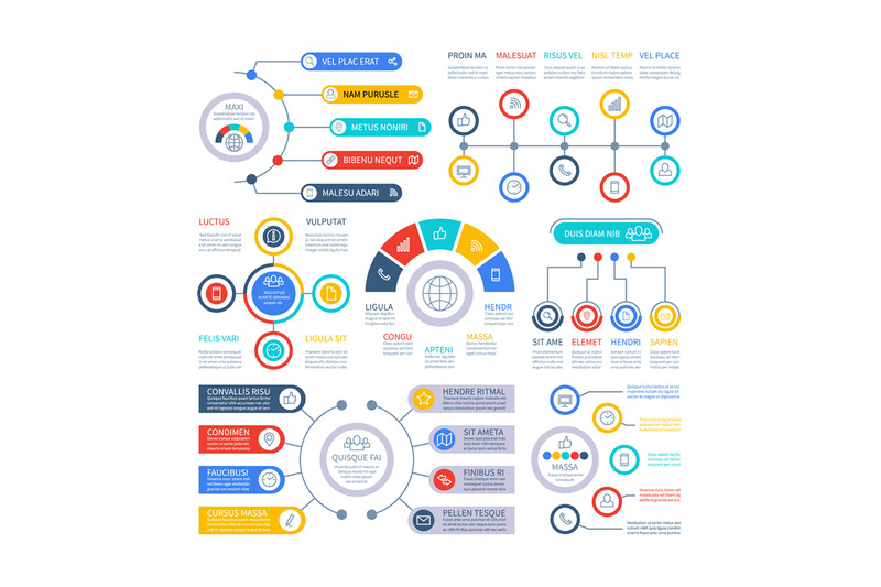 infographic-elements-financial-presentation-infochart-marketing-char