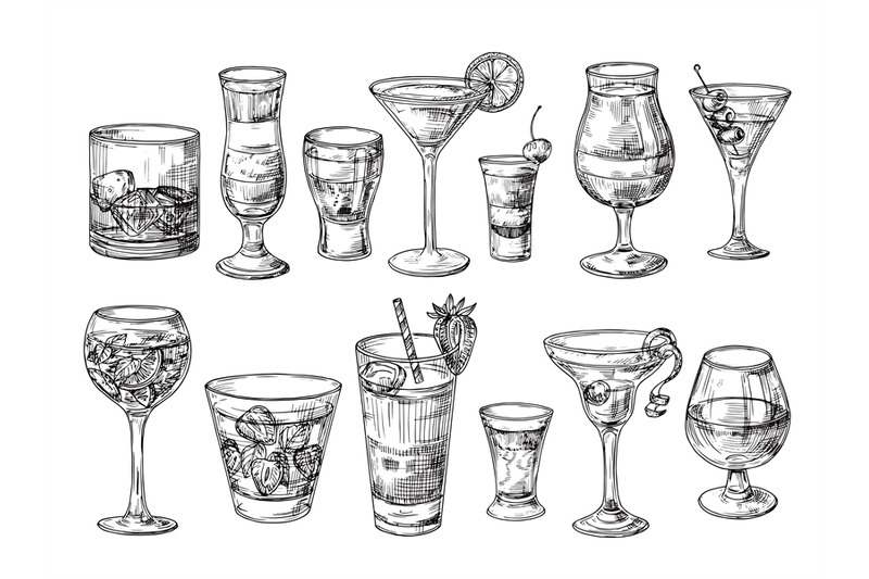 hand-drawn-cocktail-alcoholic-drinks-in-glasses-sketch-juice-margar