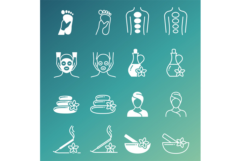 line-and-outline-massage-and-relaxing-vector-icons