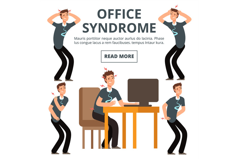office-syndrome-symptoms-of-set-vector-illustration