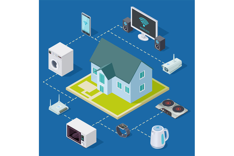 smart-house-vector-concept-with-isometric-home-and-house-equipment