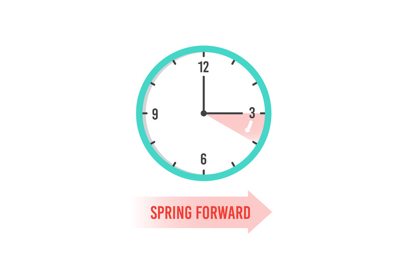 spring-forward-clock-showing-daylight-saving-time-summer-time-vector