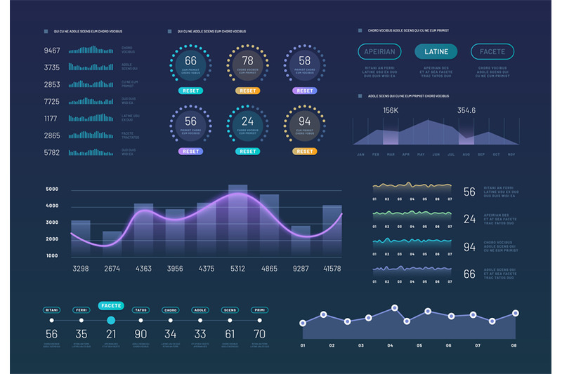 infographic-dashboard-template-modern-statistics-graph-finance-chart