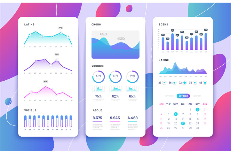 mobile-phone-ui-control-panel-with-statistics-charts-diagrams-calend
