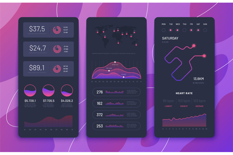 fitness-app-ui-phone-dashboards-with-charts-diagrams-and-navigation
