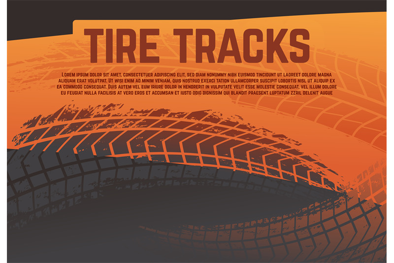 tire-tread-tracks-background-grunge-racing-tire-road-marks-abstract