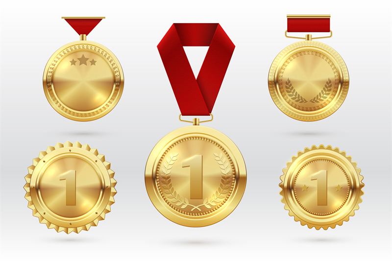 gold-medal-number-1-golden-medals-with-red-award-ribbons-first-place