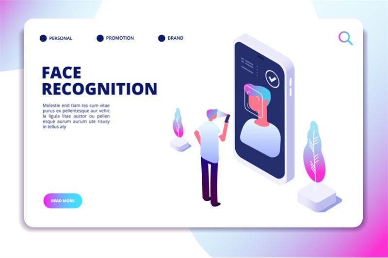 face-recognition-isometric-concept-id-verification-smartphone-scanner