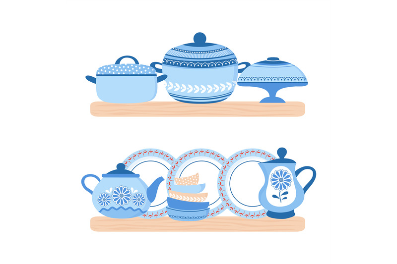 crockery-ceramic-cookware-blue-porcelain-bowls-plates-teapot-and-pa
